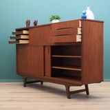 Buffet haut en teck, design danois, années 1960