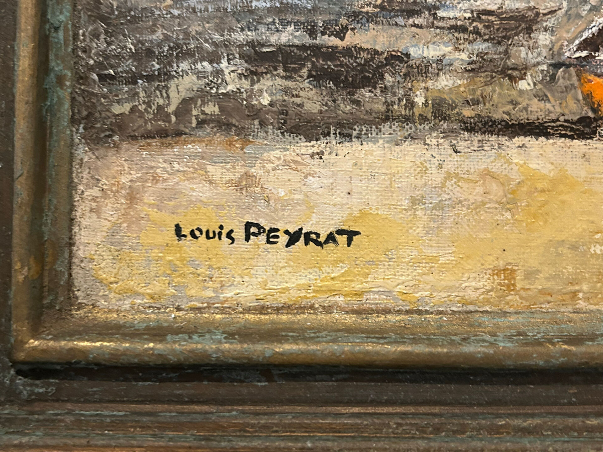 Tableau, marine de Louis Peyrat (1911-1999)