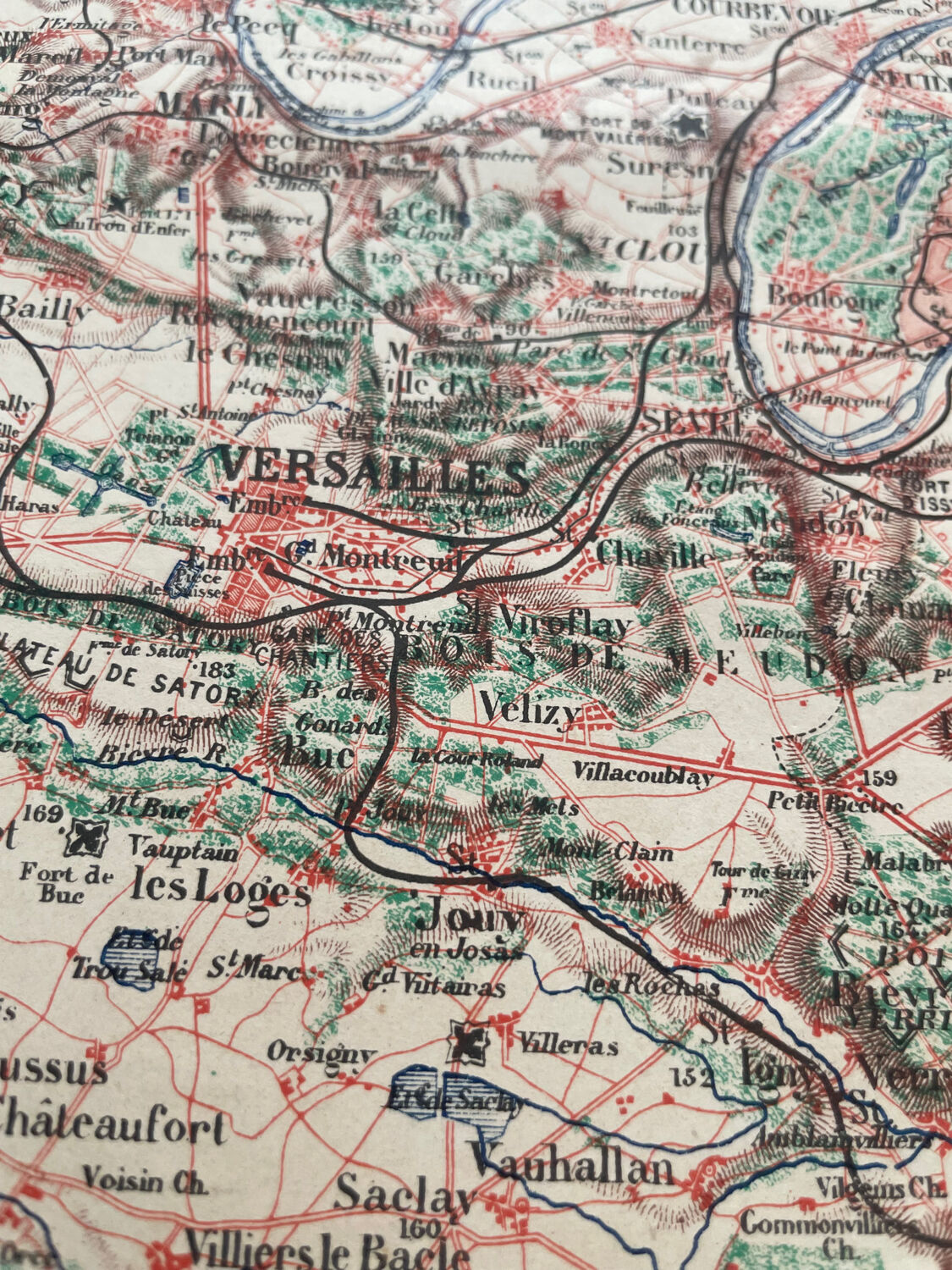 1883 - Plan des environs de Paris