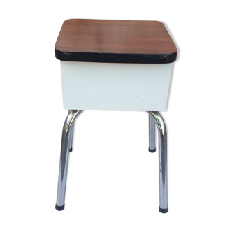 Stool chest formica vintage