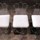 Plexiglass lucite bar stools and chrome swivel bar chairs,Hill Manufacturers