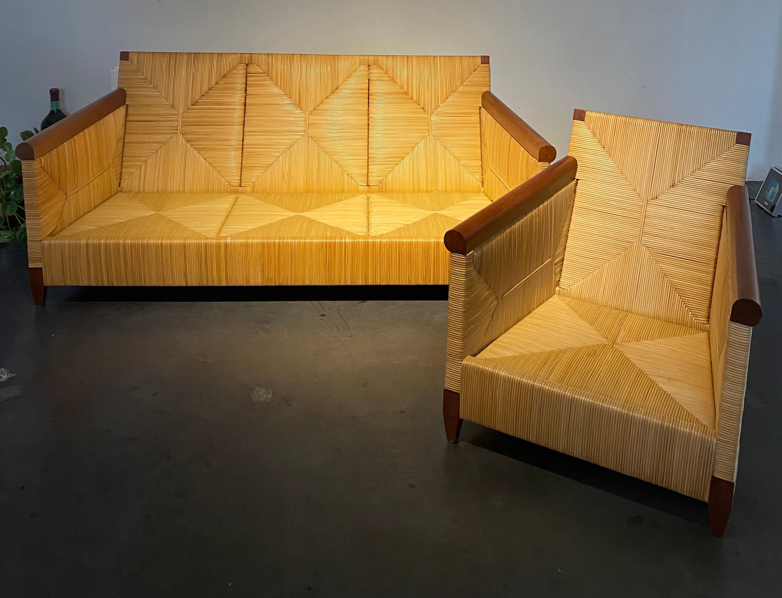 Rare to find! Sofa and armchair collection merbeau limited series by John Hutton for Donghia