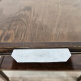 1930s art decò tray by fada in wood and metal
