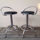 Duo de tabourets bar chromés Effenrenza Italie
