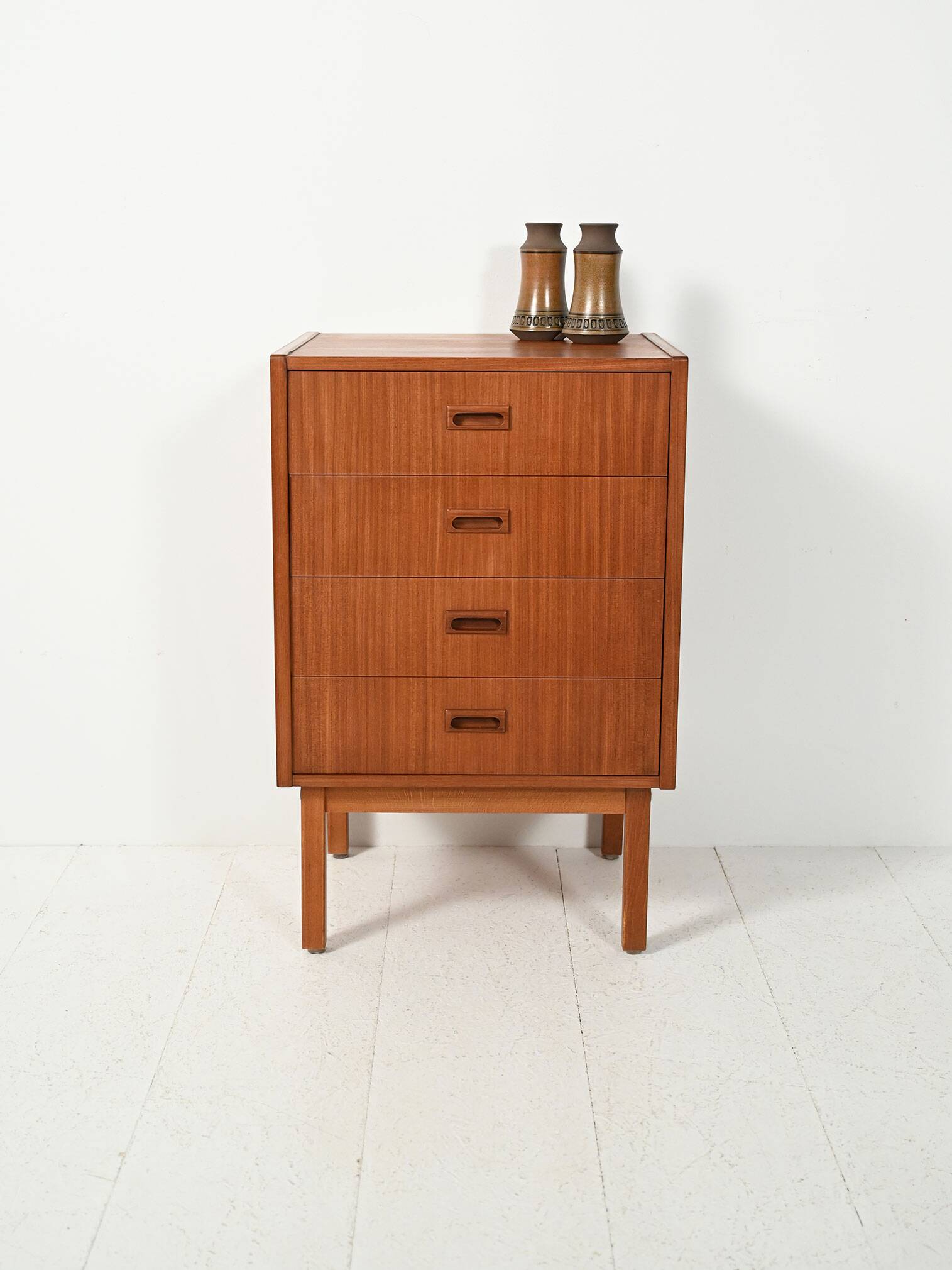 Scandinavian chest of drawers from the 1960s in mahogany