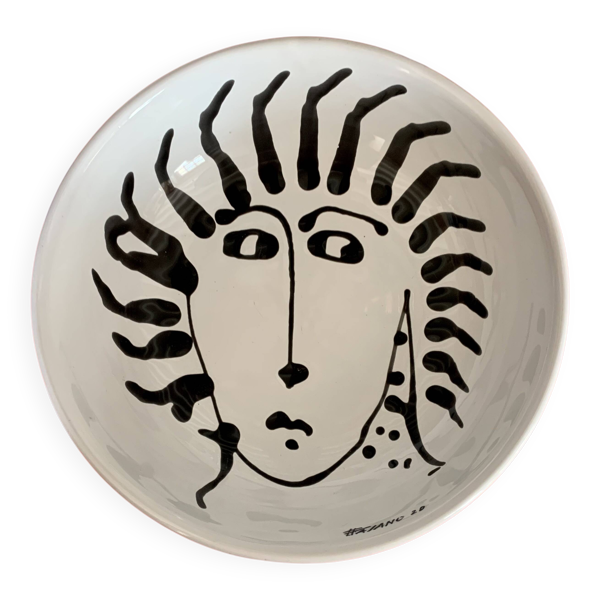 Saladier ou Plat profond, fait main. Nicola Fasano.