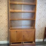 Mid-century vintage asymmetrical display cabinet
