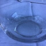Art Deco carafe in silver metal and blown glass