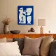 Canvas painting "Happy men" off-white