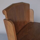 Chaise d'appoint traditionnelle hollandaise en chêne. Années 1920