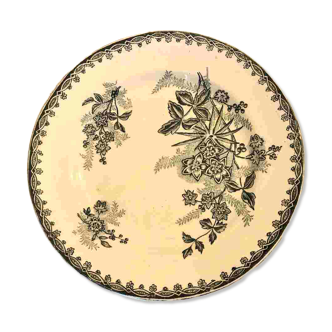 9 assiettes en terre de fer Saint Amandinoise