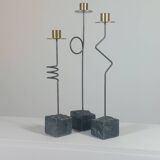 Trio de bougeoirs vintage d'Ehlen Johansson pour Ikea