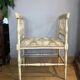 Straw-seated bench, late 19th/early 20th century (formerly a piano bench)
