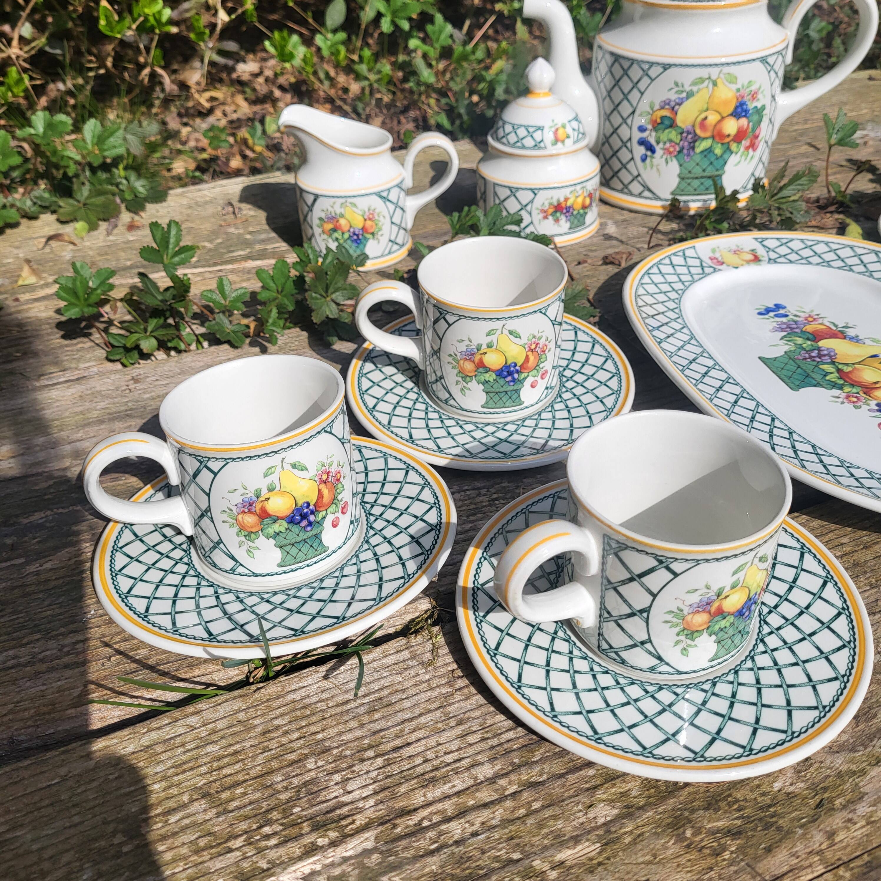 Service à café Villeroy et Boch, série Basket