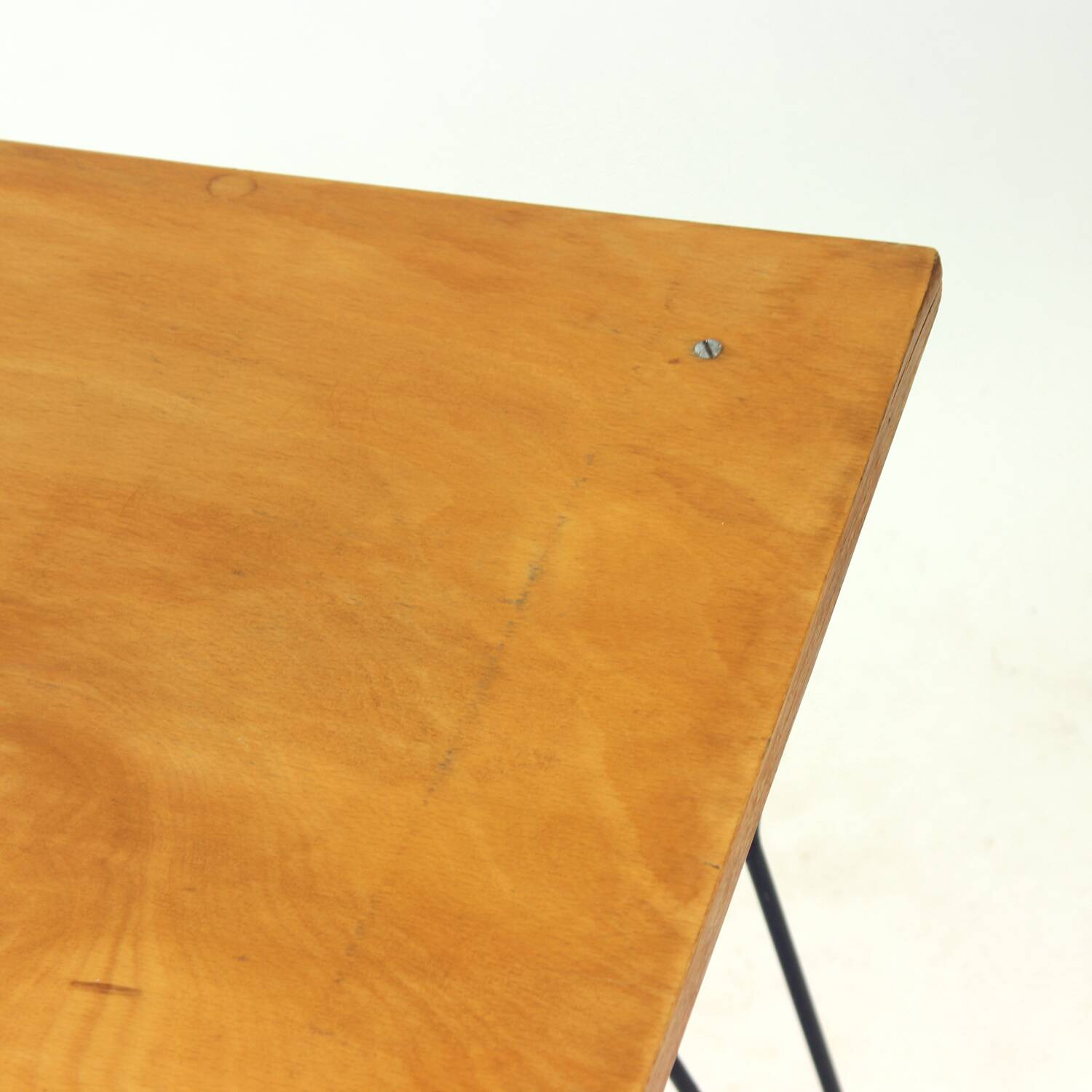 Coffee Table With Metal Base, Czechoslovakia 1960s