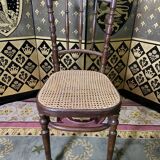 Suite of 6 bistro chairs in FISCHEL canning