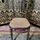 Suite de 6 chaises bistrot en cannage Fischel