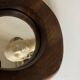 1970 brutalist mirror in elm by Richard Lecompte dlg A. Noll popular art