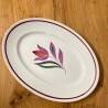 Digoin sarreguemines oval dish - fanfan model