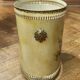 Old Napoleon III painted sheet metal waste paper basket