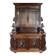 Buffet deux corps de chasse de style Henri II en chêne sculpté vitré