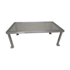 Table basse rectangulaire acier