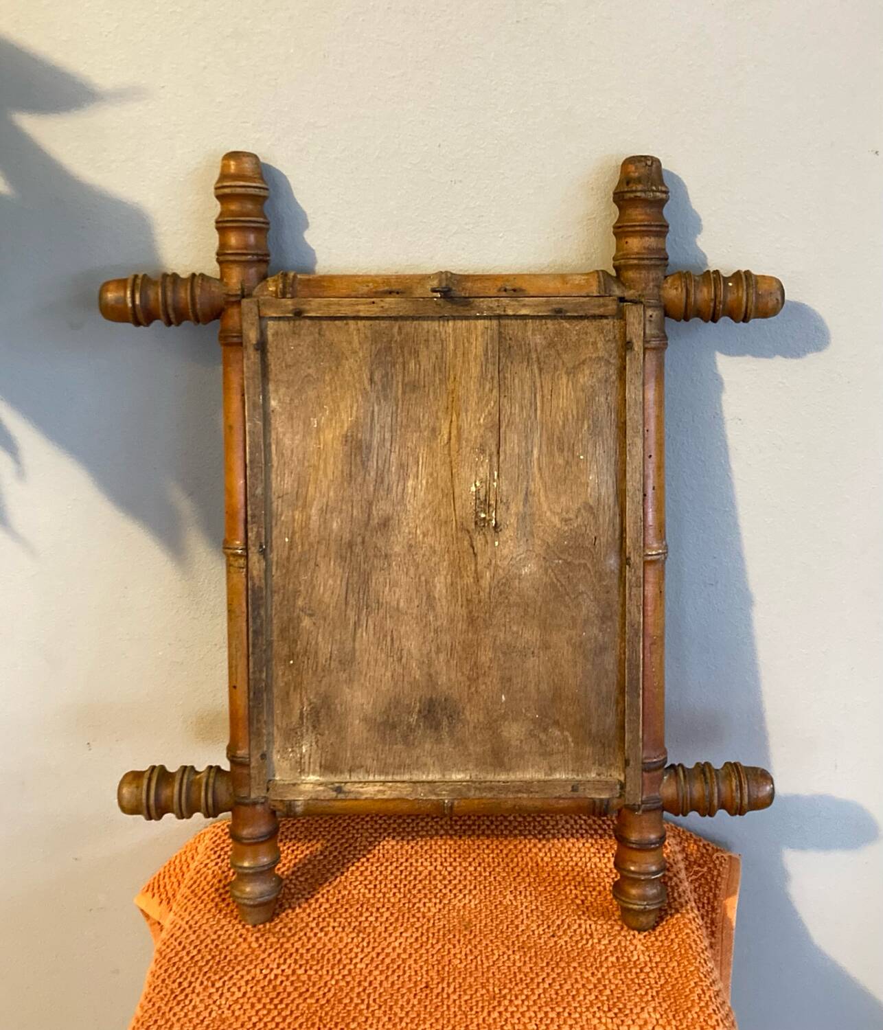 19th century bamboo mirror