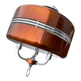 Suspension Space Age Vintage 1970 – Copper Orange & Chrome