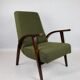 Olive Green Boucle Armchair design by Lejkowski – Leśniewski, 1970s
