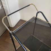 Vintage Italian brass and metal bar cart, 1950s