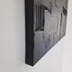 Tableau peinture monochrome noir