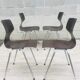 Lot de 4 chaises vintage et design Flottoto