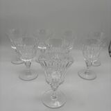 Crystal stemmed glass, Baccarat, Picadilly model, France, red wine glass