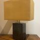 lampe en acier et laiton années 70
