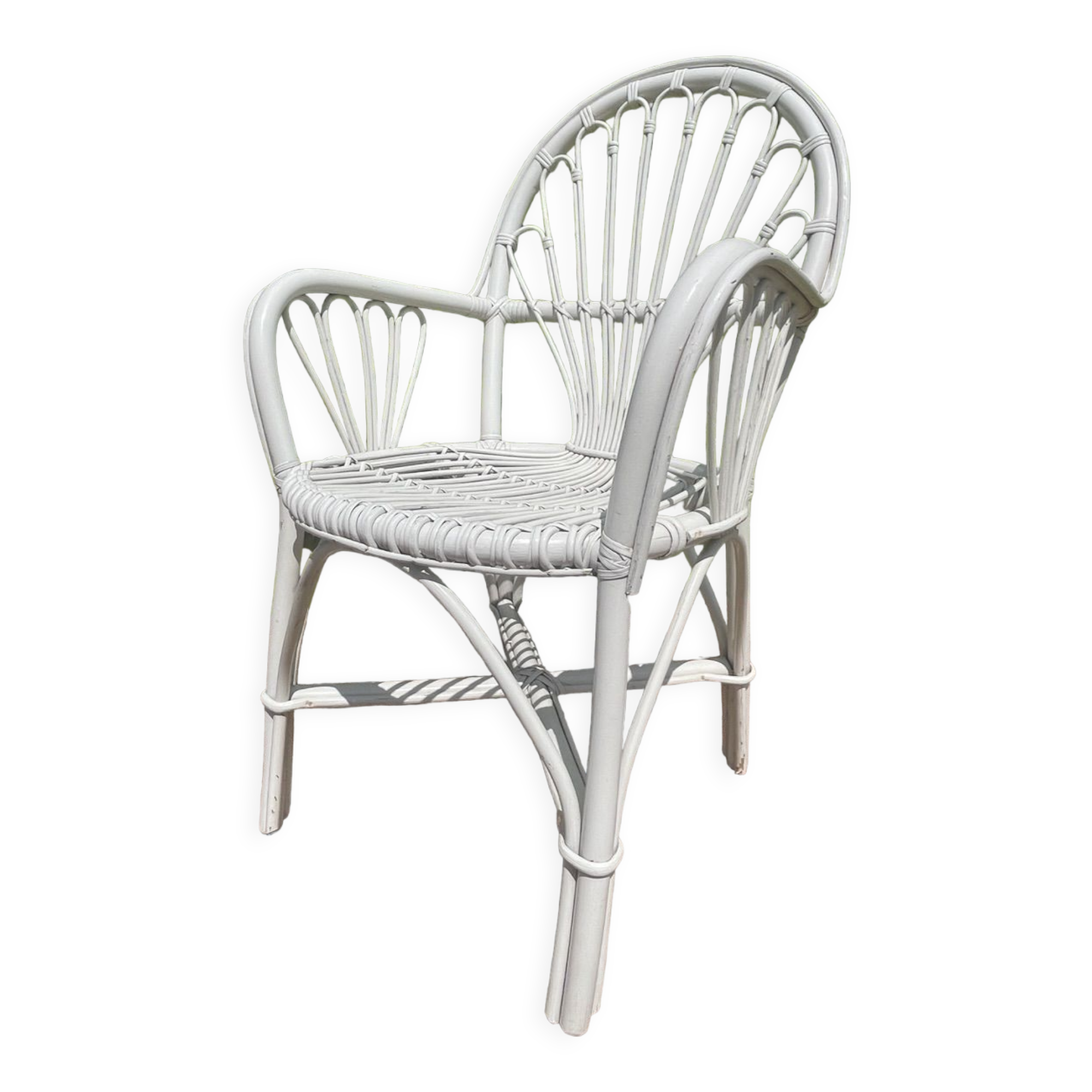 Pair of rattan armchairs from the 70s Swedish