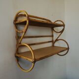 Rattan shelf