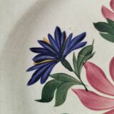 Set of 8 Saint Amand plates with stylized flower decoration 4122