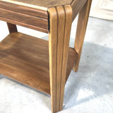 Console d’entrée ou bout de canapé Art déco en bois plaqué – Années 30