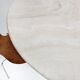Round dining table in travertine from the 1980s.