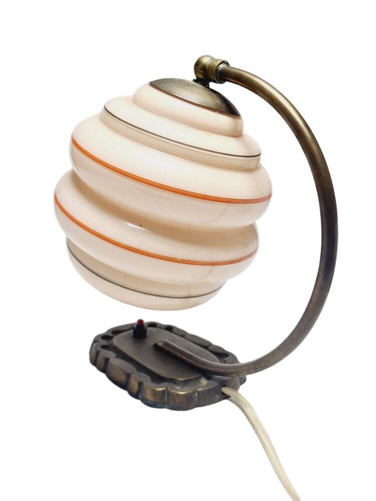 Art Deco bedside lamp, Belgium, 1950s