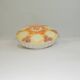 Magnificent fruit tart dish in slip signed "What's Vincent Cadeaux