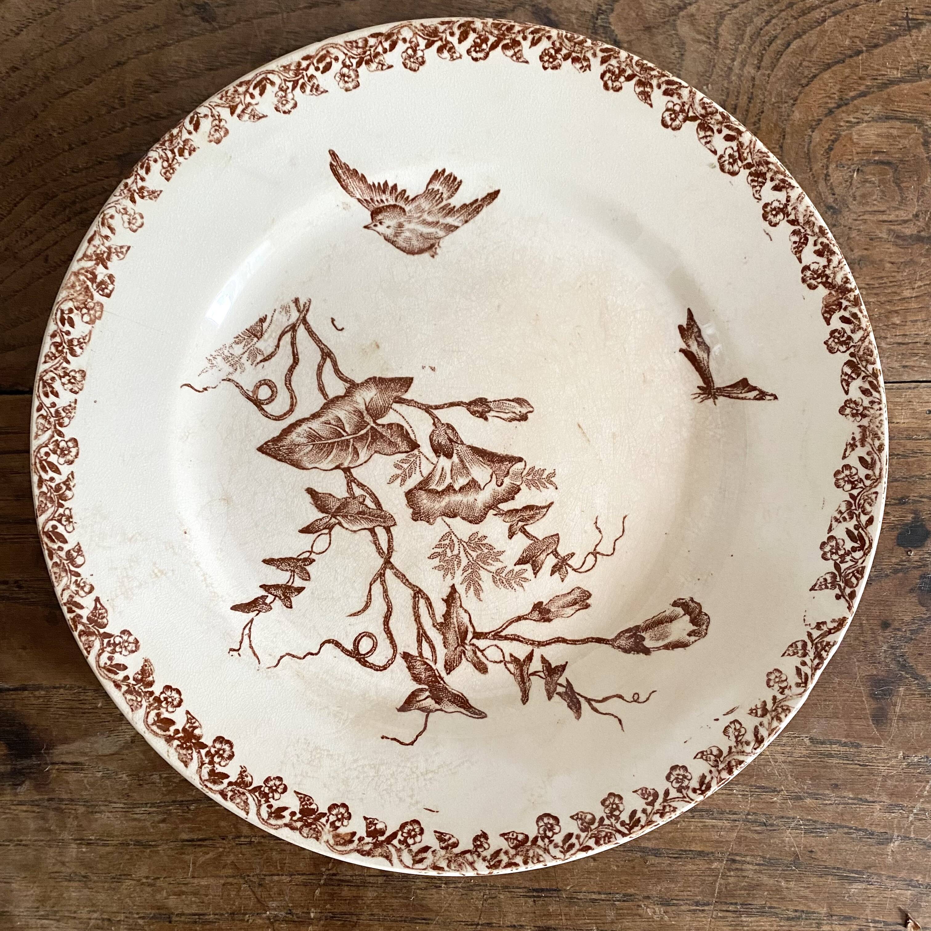 Onnaing Liseron ironstone soup plates