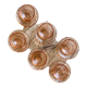 Set of 6 cups and vintage saucer in rosaline from Arcoroc