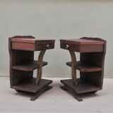 Pair of Art Deco bedside tables 1930s