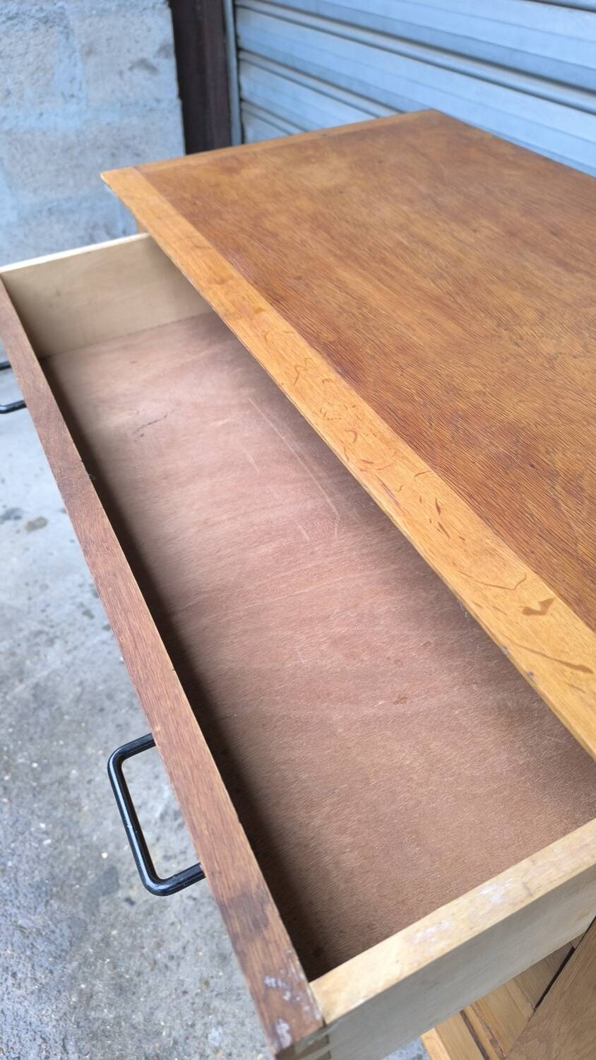 1960 compass foot chest of drawers