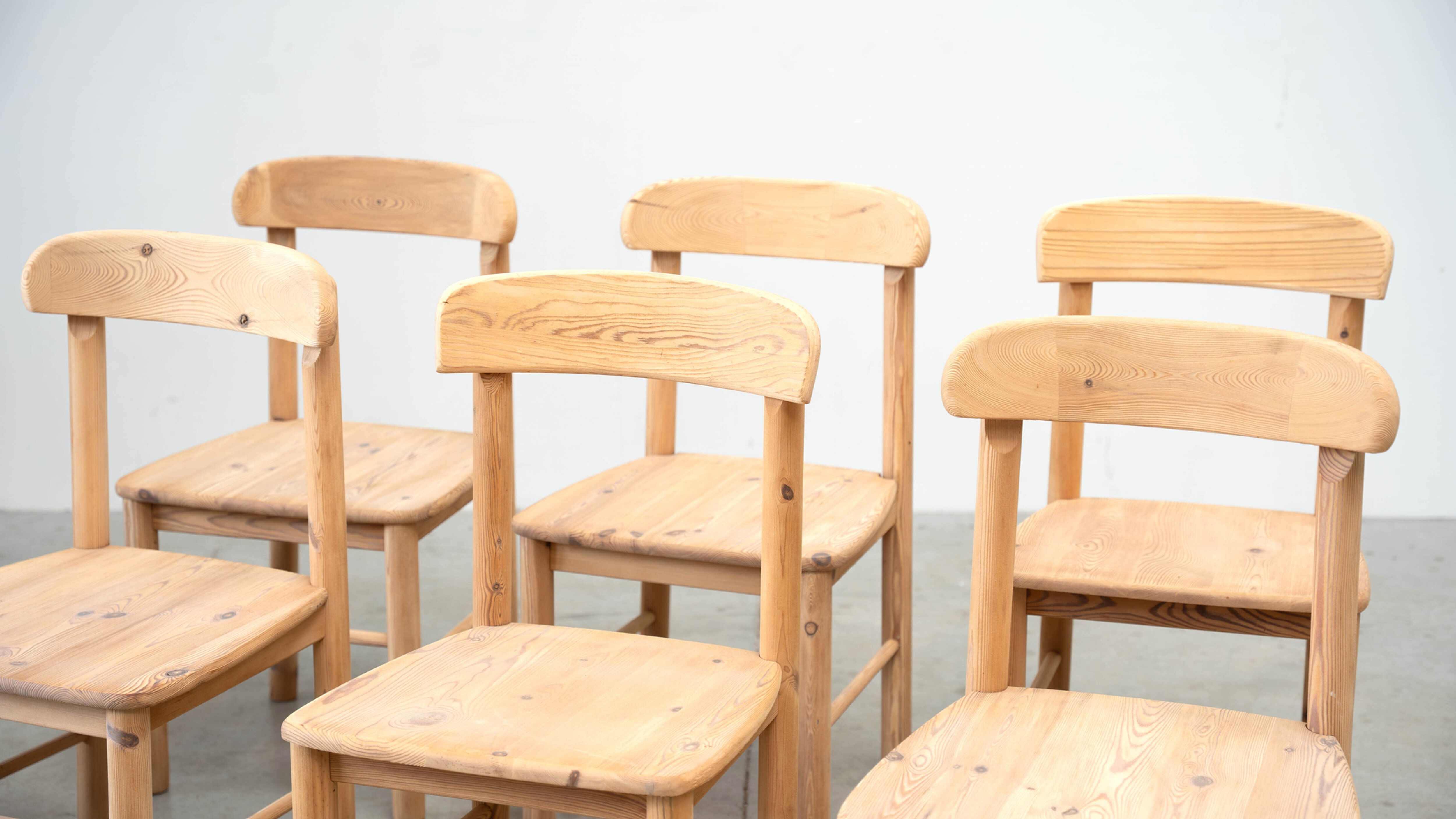 Set of six Scandinavian dining chairs by Rainer Daumiller