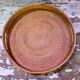 Round wicker tray