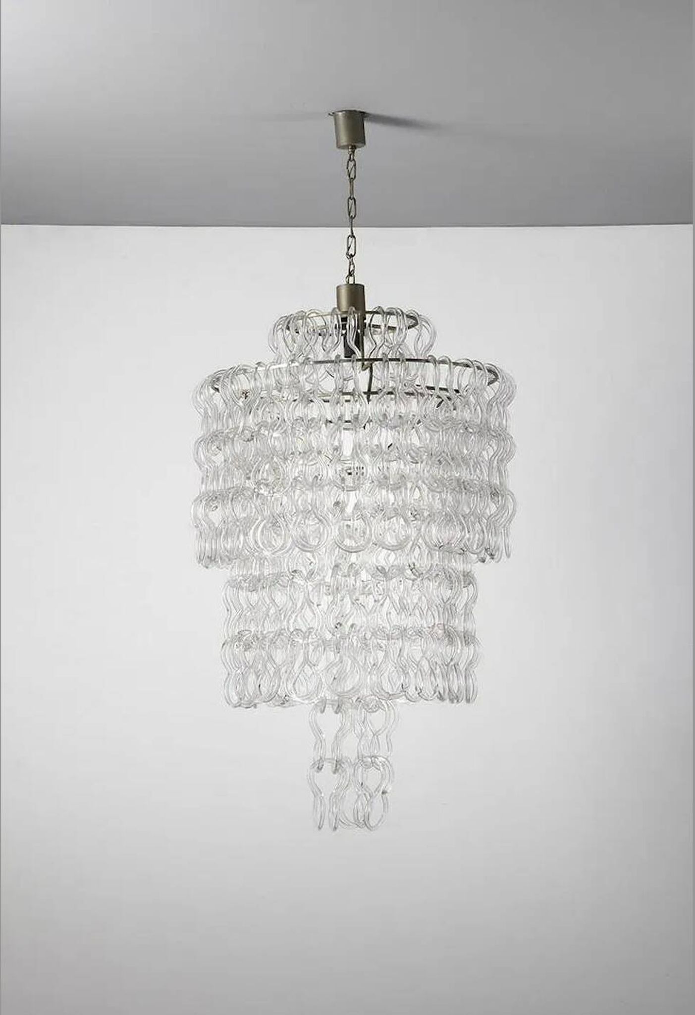 Lustre en verre de Murano modèle Giogali Angelo Mangiarotti