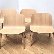 Set of 4 Muuto armchairs