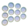 Set of 11 Isoard Pattern Soup Plates, Salins Manufacture